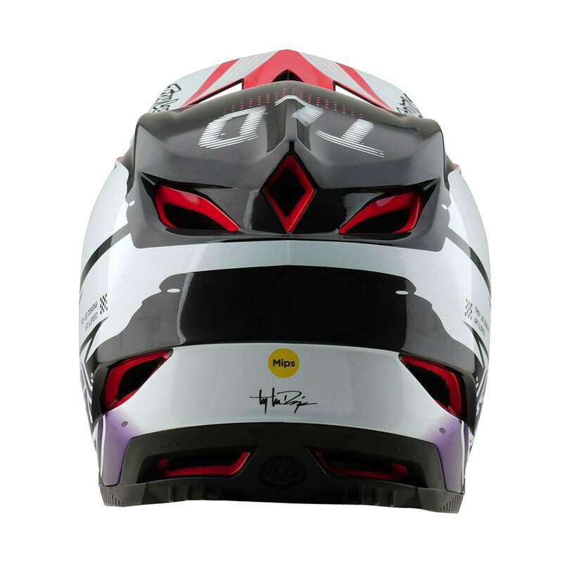 Troy Lee Designs D4 Carbon Drip White Helmet