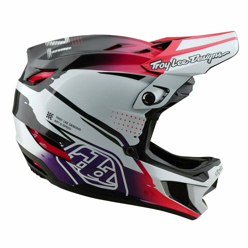 Troy Lee Designs D4 Carbon Drip White Helmet