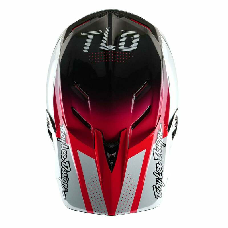 Troy Lee Designs D4 Carbon Drip White Helmet