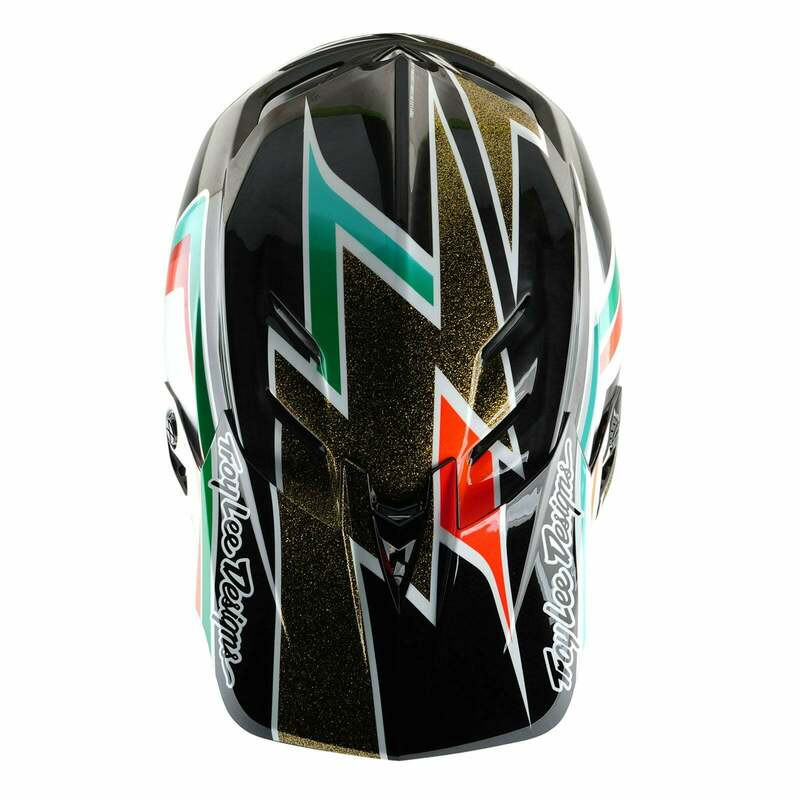 Troy Lee Designs D4 Carbon Frames Black Gold Helmet