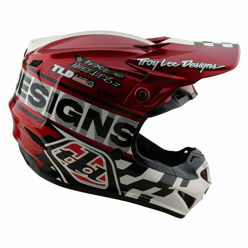 Troy Lee Designs GP Pro Fifty-50 White Red Helmet