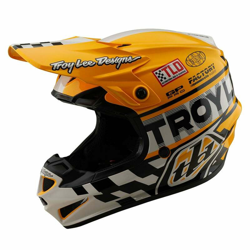Troy Lee Designs Youth GP Pro Fifty-50 White Gold Helmet