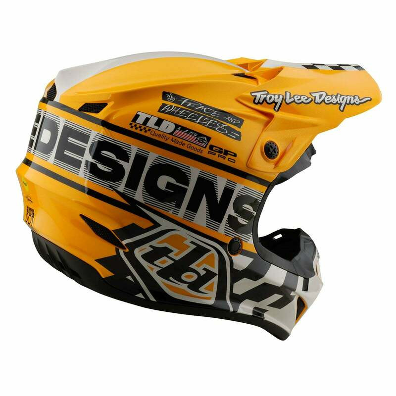 Troy Lee Designs Youth GP Pro Fifty-50 White Gold Helmet