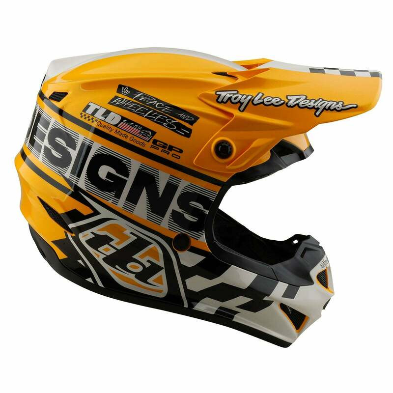 Troy Lee Designs Youth GP Pro Fifty-50 White Gold Helmet