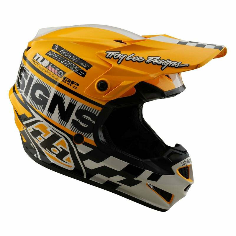 Troy Lee Designs Youth GP Pro Fifty-50 White Gold Helmet
