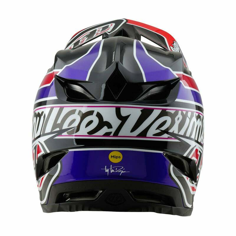 Troy Lee Designs D4 Polyacrylite Linear Black Helmet