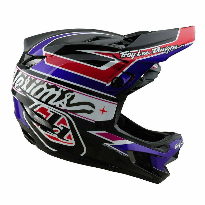 Troy Lee Designs D4 Polyacrylite Linear Black Helmet