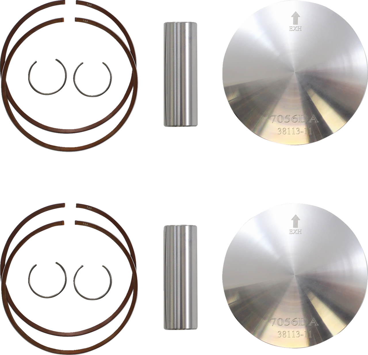 Wossner Piston Kit 77.88 mm Ski Doo - K7056DA-2