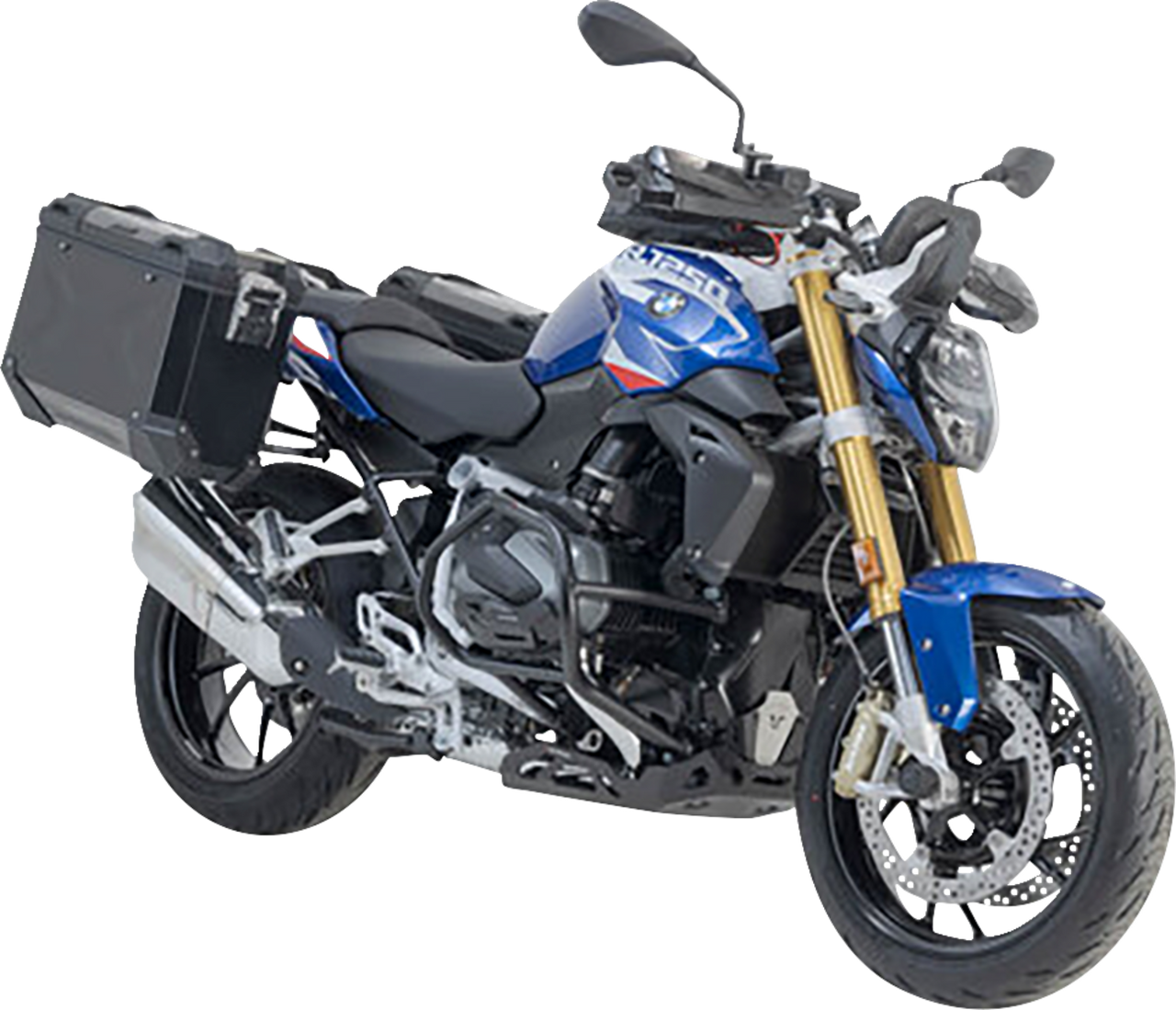 SW-Motech TRAX ADV Aluminum Case System Black BMW R 1200/1250 R '14-'24 - KFT.07.573.70000/B