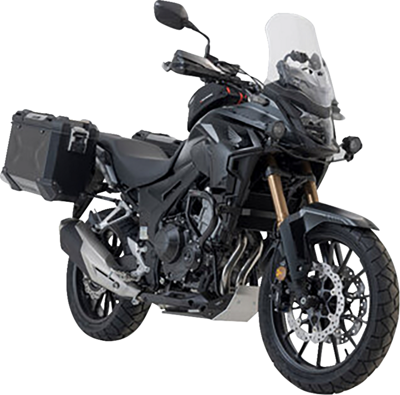 SW-Motech TRAX ADV Aluminum Case System Black Honda CB/CBR/NX 500 '13-'24 - KFT.01.400.70001/B