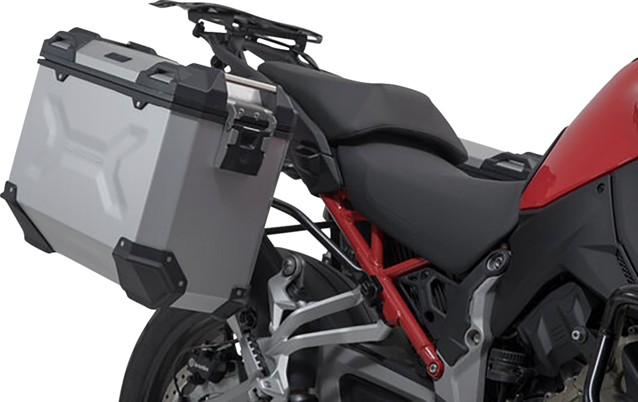 SW-Motech Adventure Luggage System Silver Ducati Multistrada V4 '21-'24 - ADV.22.822.75100/S