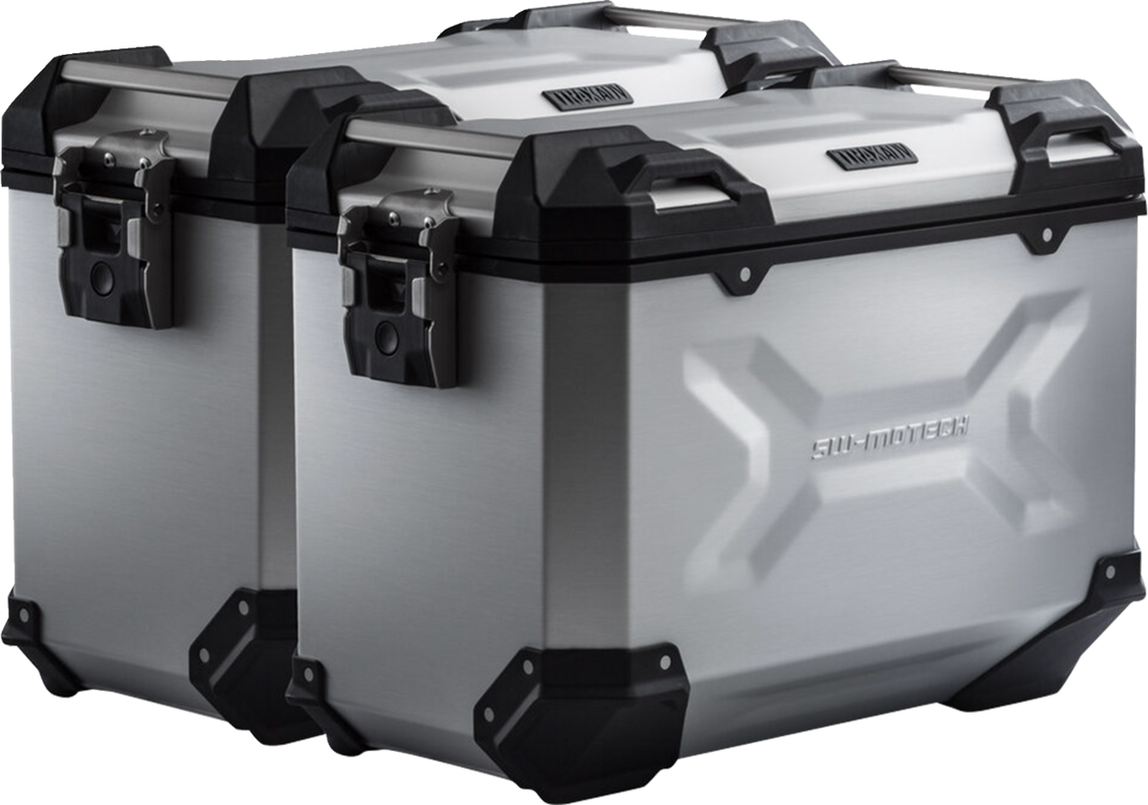 SW-Motech TRAX ADV Aluminum Case System Silver Kawasaki Versys 650 '14-'24 - KFT.08.518.70100/S