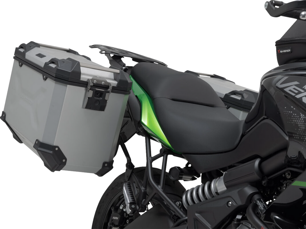 SW-Motech TRAX ADV Aluminum Case System Silver Kawasaki Versys 650 '14-'24 - KFT.08.518.70100/S