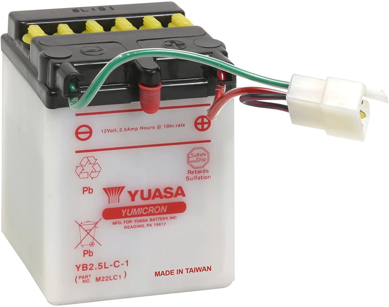 Yuasa YB2.5L-C-1 Battery