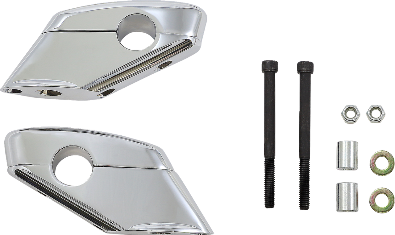 Liner Risers Baron Liner Pullback Handlebar Risers Chrome - BA-7422-00 - Speed Addicts