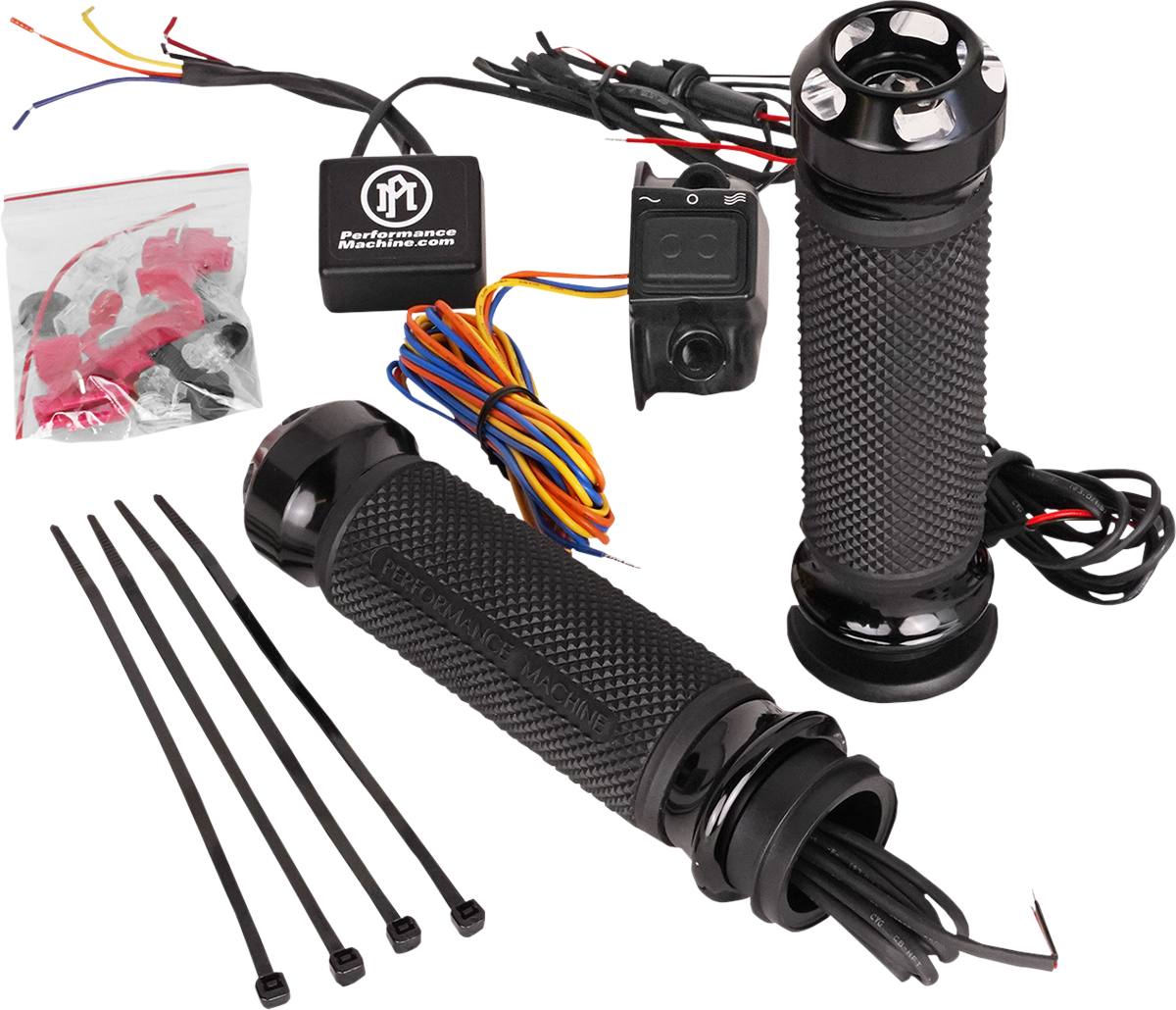 Performance Machine Apex Heated Grips TBW Contrast Cut - 0063-2093-BM