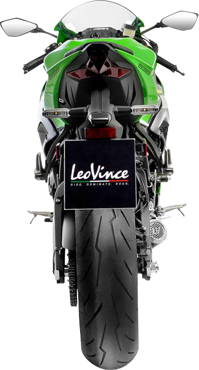 Leo Vince LV Corsa S Black Edition Slip-On Muffler Kawasaki ZX-6R - 15413SBU