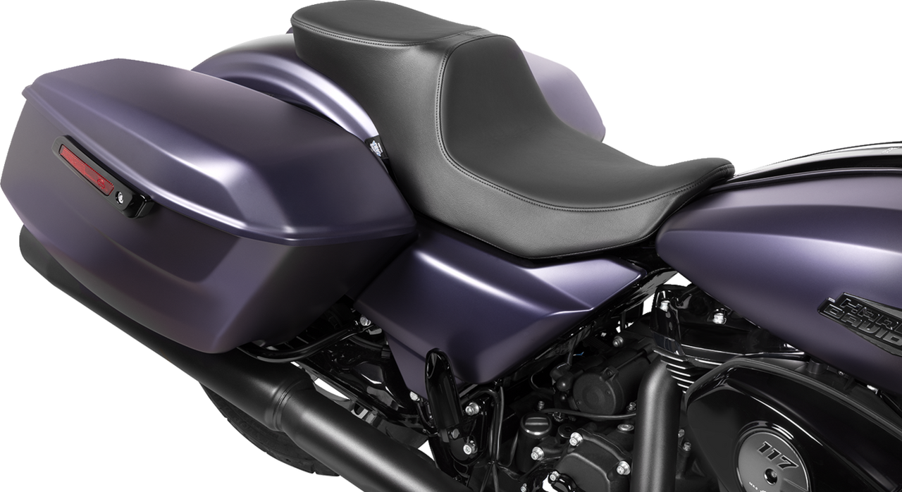 Drag Specialties Predator 2-Up Seat Solar Leather Smooth w/o Backrest FLTR/FLHX '23-'24 - 4692E