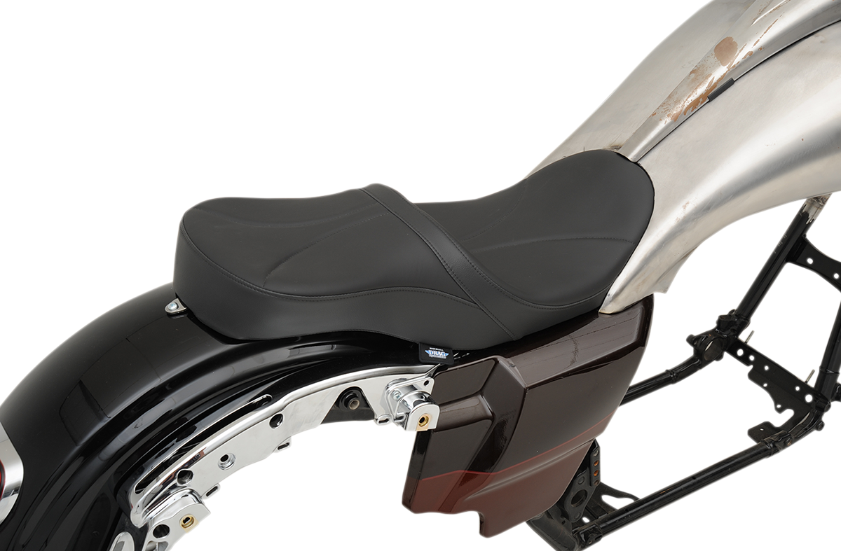 Drag Specialties Low Touring Seat Solar Reflective Mild Stitched Razorback Tanks FL '08-'23 - 0801-1075