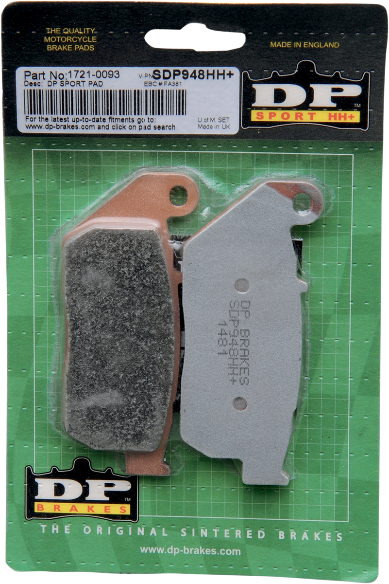 DP Brakes Sintered Metal Brake Pads Sportster - SDP948HH