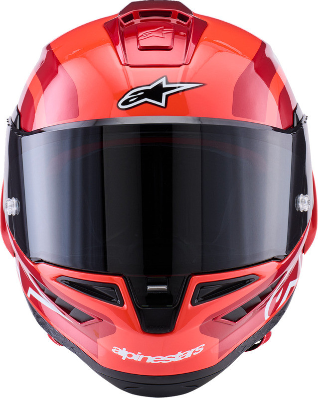 Alpinestars Supretech R10 Arius Gloss Carbon Double Red Helmet