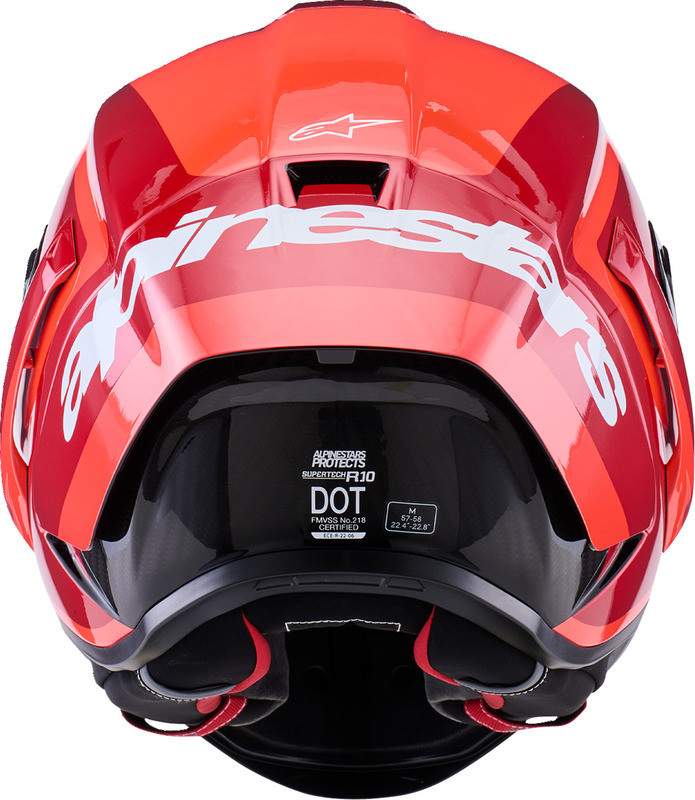 Alpinestars Supretech R10 Arius Gloss Carbon Double Red Helmet