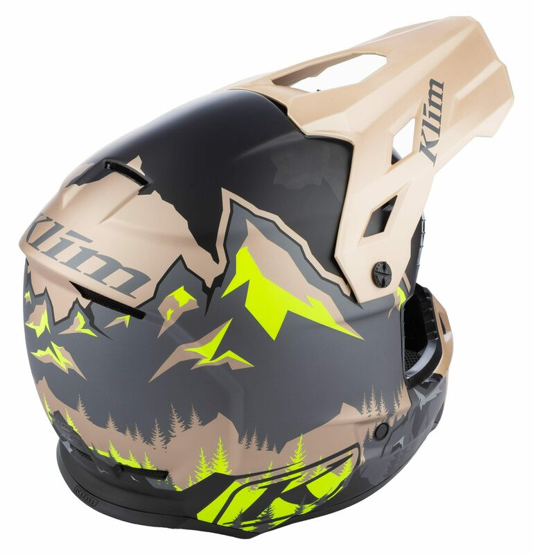 LCE CARBON ヘルメット TAN Klim F3 ECE DNA Montana Tan Hi-Vis Carbon Helmet - Speed Addicts
