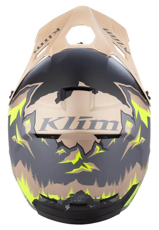 Klim F3 ECE DNA Montana Tan Hi-Vis Carbon Helmet - Speed Addicts