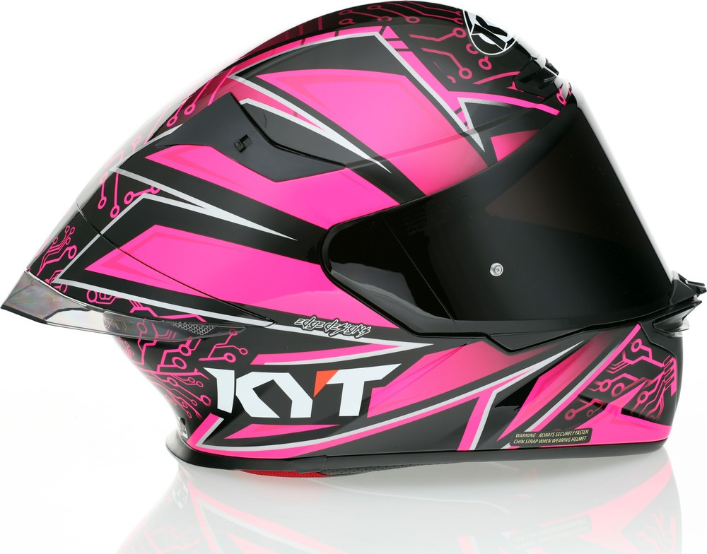 KYT TT-Revo Hyper Pink Helmet