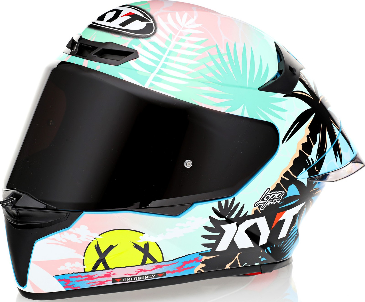 KYT TT-Revo Riccardo Rossi BCN Replica Helmet - Speed Addicts