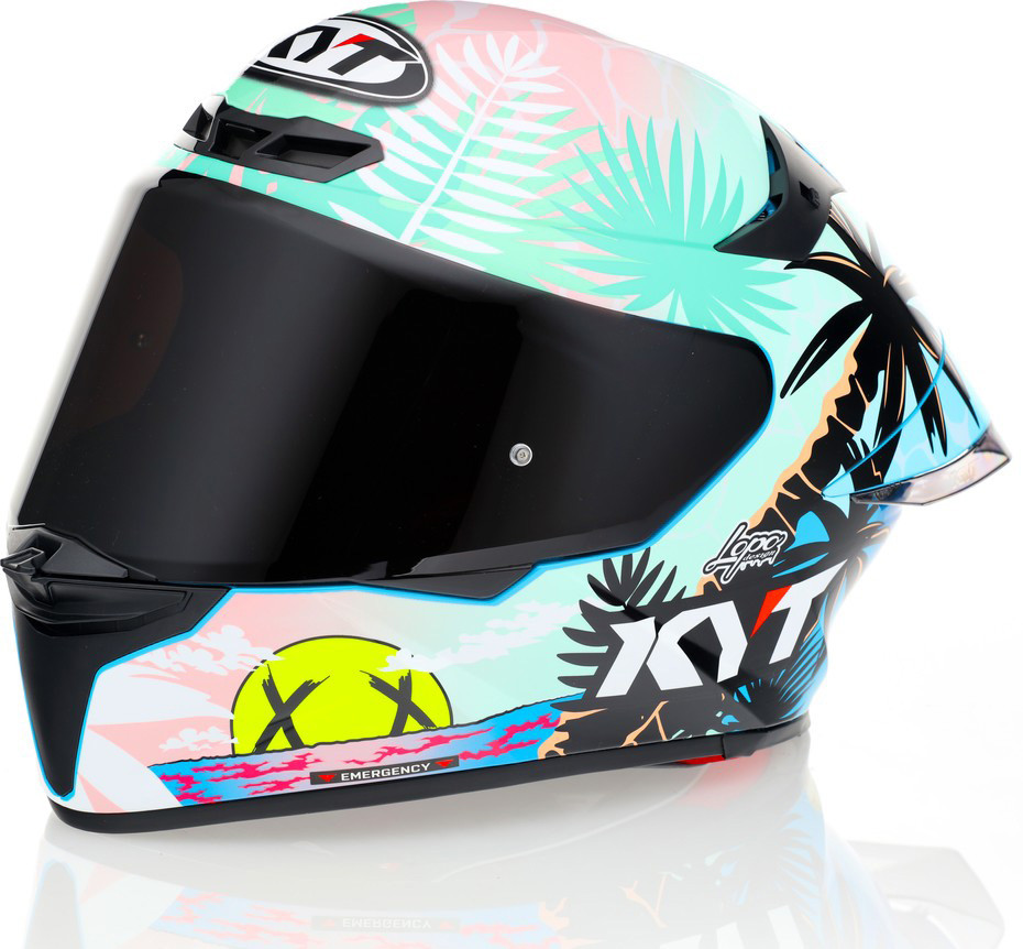 KYT TT-Revo Riccardo Rossi BCN Replica Helmet - Speed Addicts