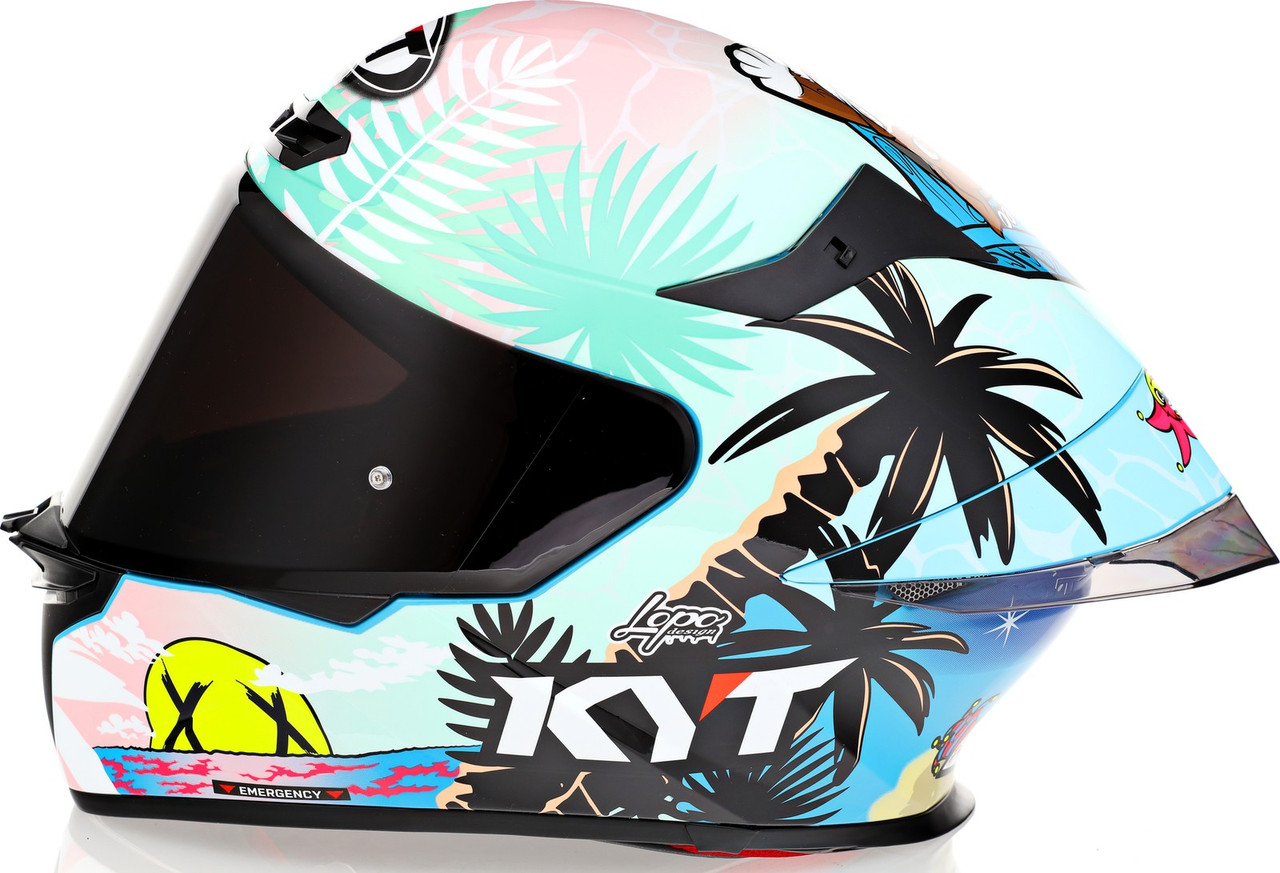 KYT TT-Revo Riccardo Rossi BCN Replica Helmet - Speed Addicts