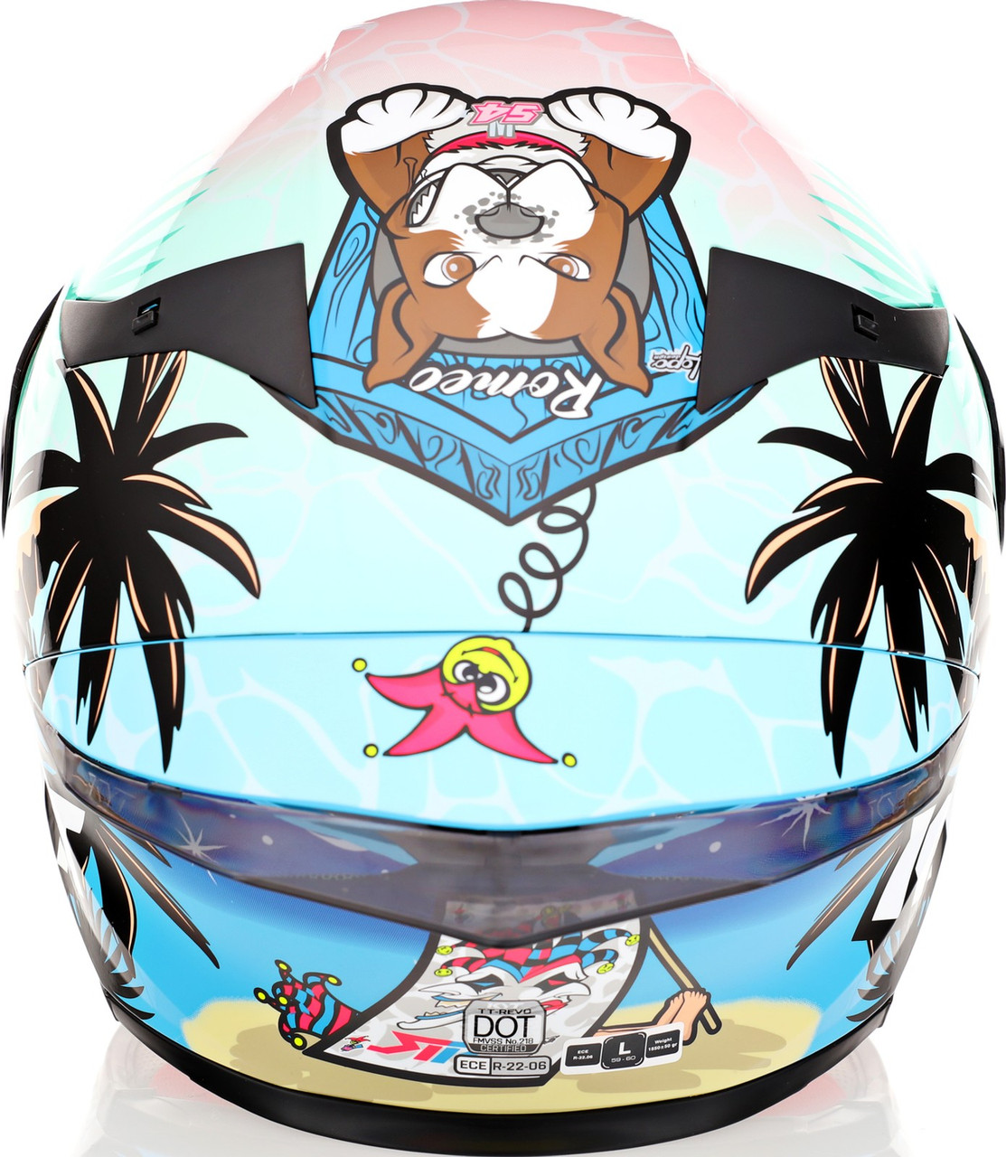 KYT TT-Revo Riccardo Rossi BCN Replica Helmet - Speed Addicts