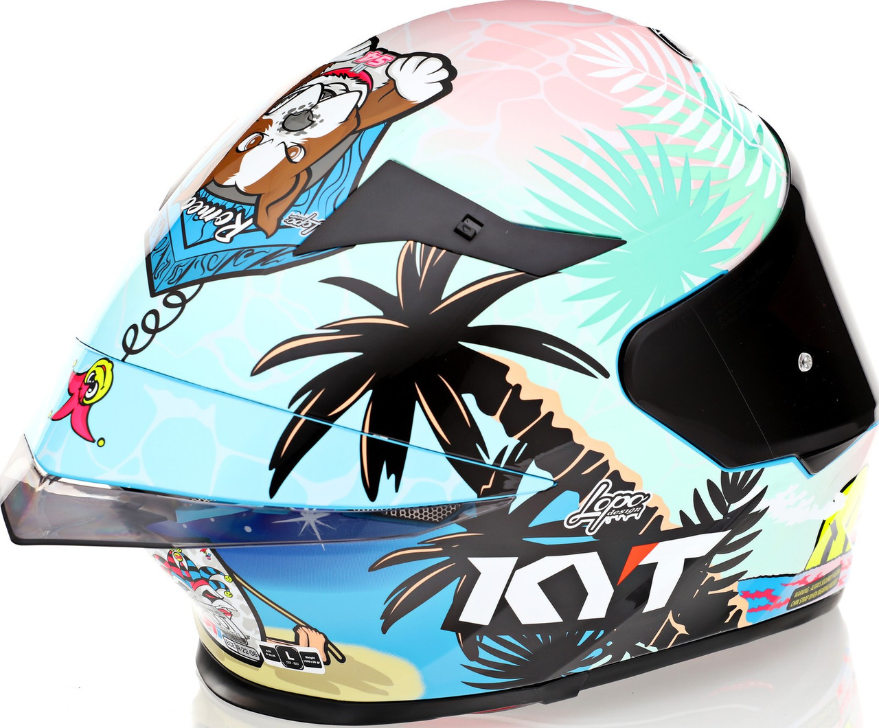 KYT TT-Revo Riccardo Rossi BCN Replica Helmet - Speed Addicts