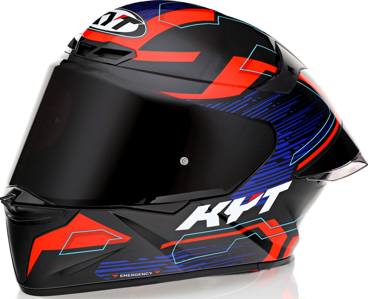 KYT TT-Revo Speeding Black Red Blue Grey Helmet