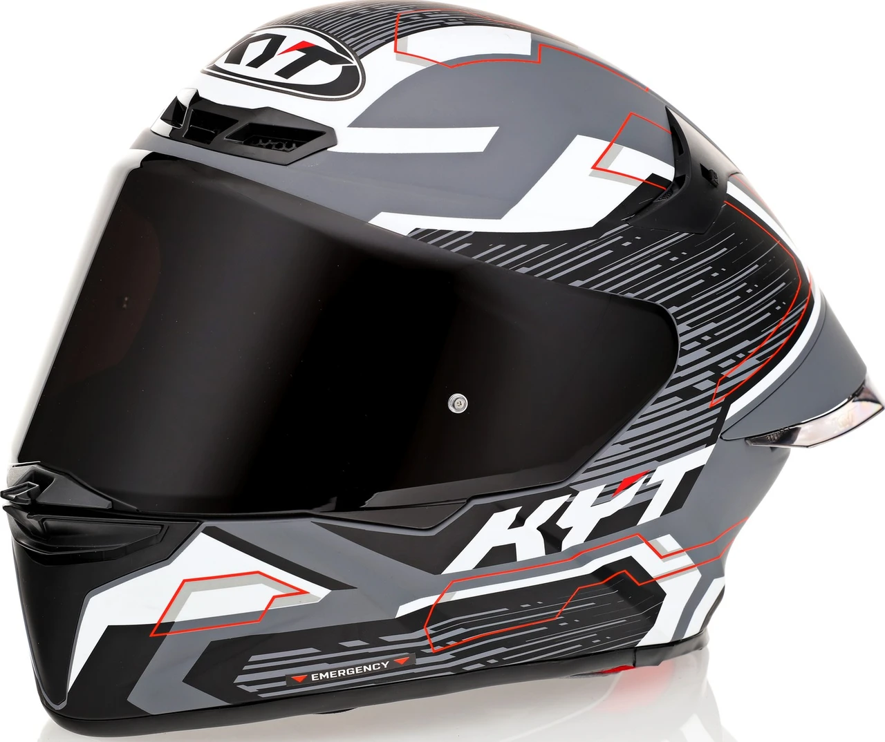 KYT TT-Revo Speeding Matte GRL Grey Helmet