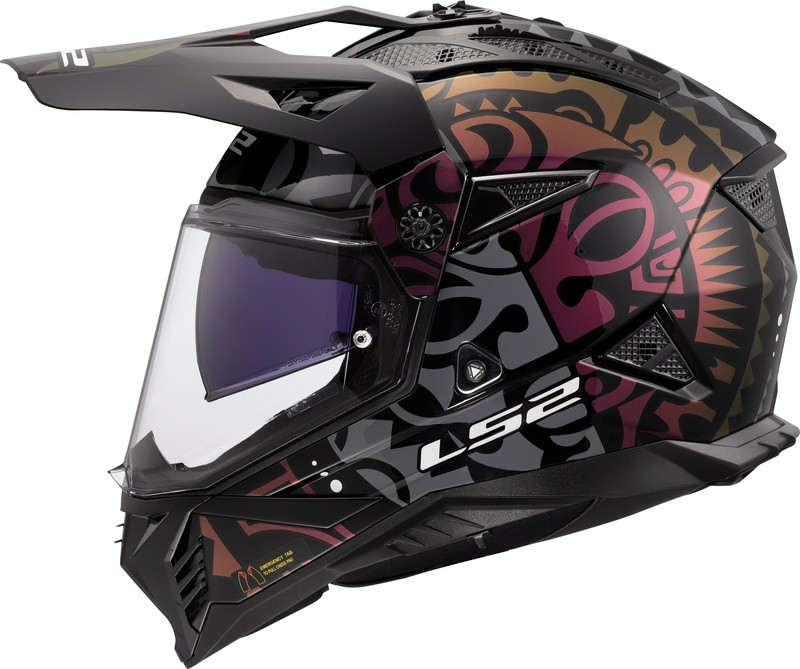 LS2 Blaze II Rangi Chameleon Black Helmet