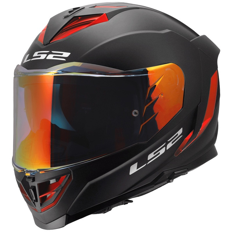 LS2 Assault III Matte Black Red Helmet