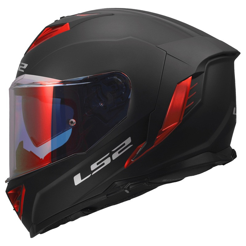 LS2 Assault III Matte Black Red Helmet