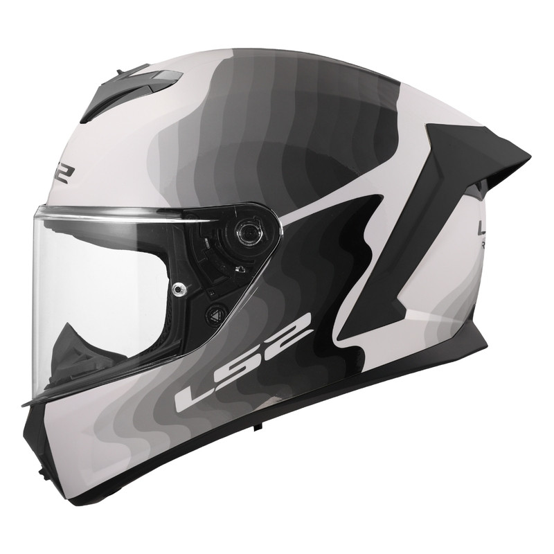 LS2 Rapid III Flow White Gray Black Helmet