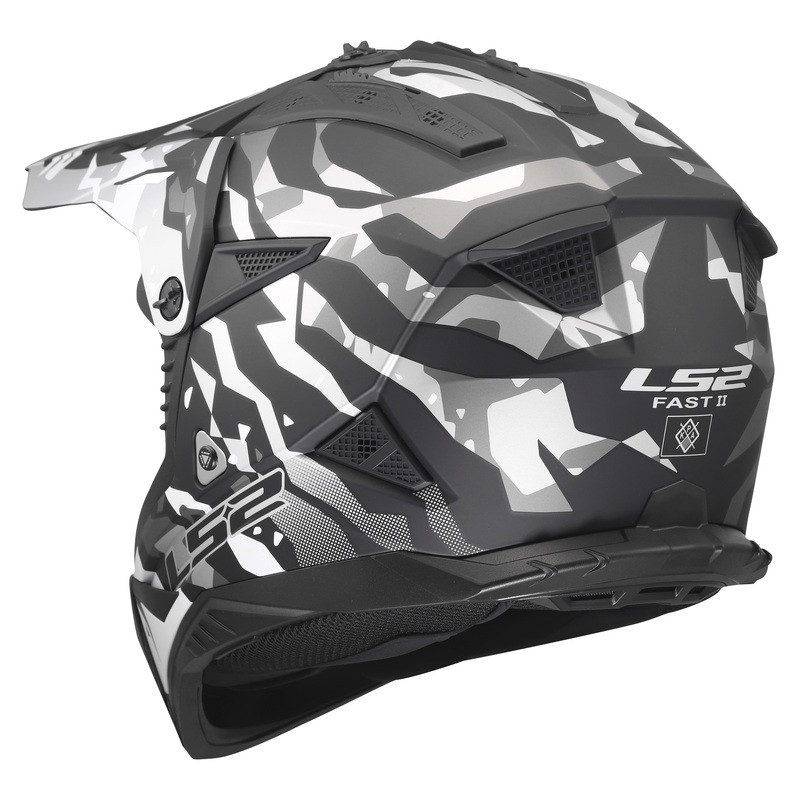 LS2 Gate II Electra Matte Black Gray Helmet