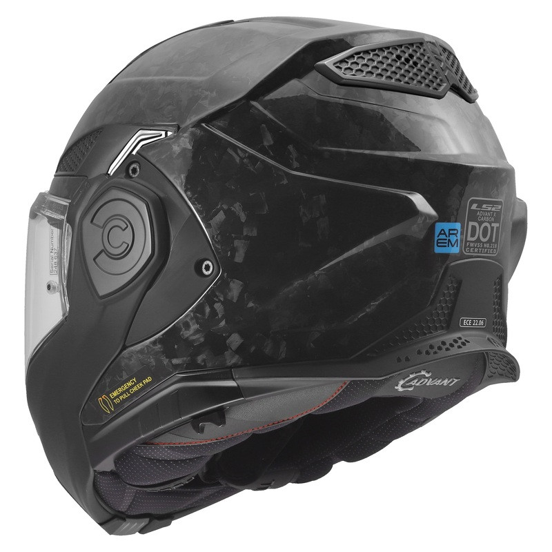 LS2 Advant X Carbon Forged Black Helmet - Speed Addicts