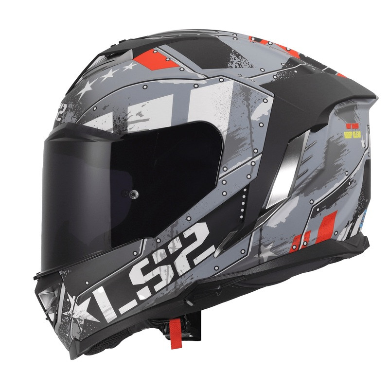 LS2 Assault III Trench Matte Gunmetal Gray Helmet
