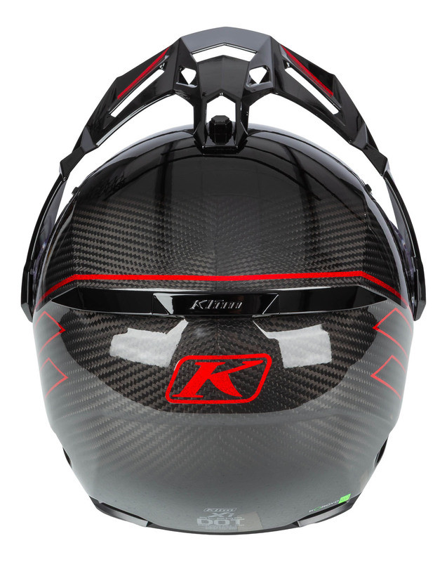 Klim X1 Alpha Quanta Gloss Black Fiery Red Helmet - Speed Addicts