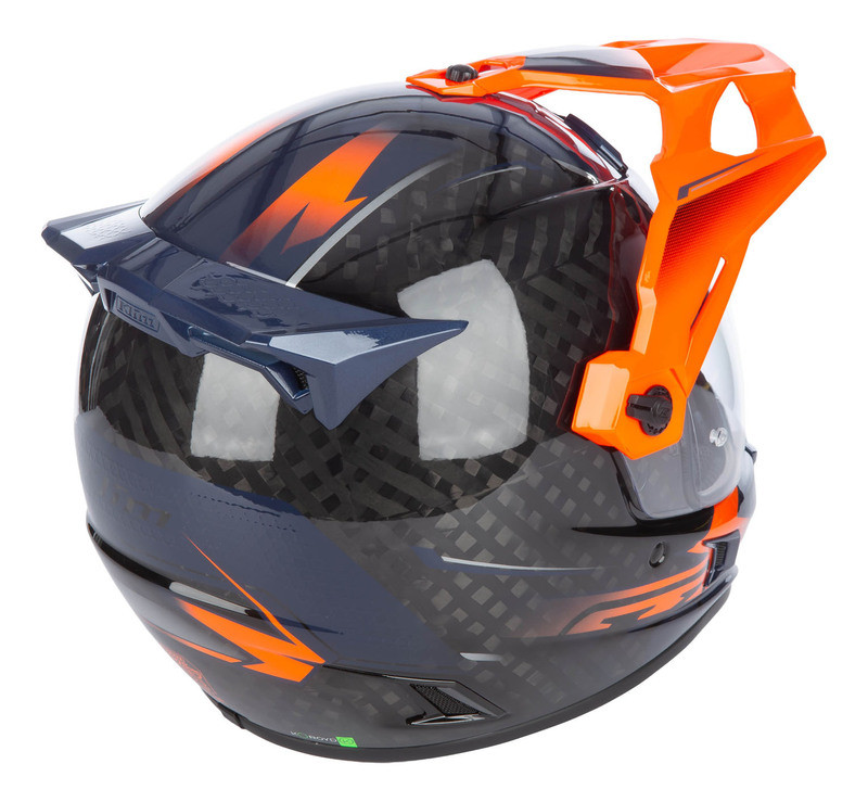 Klim Krios Pro Echo Gloss Black Striking Orange Petrol Helmet