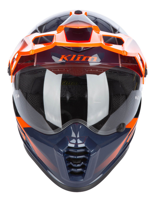 Klim Krios Pro Echo Gloss Black Striking Orange Petrol Helmet