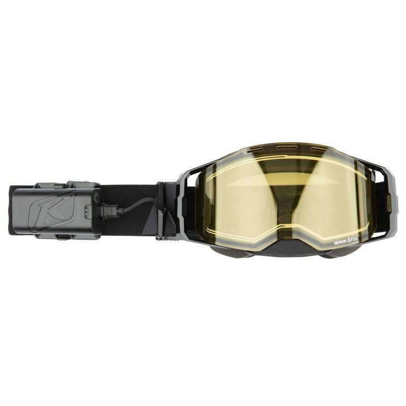 Klim Edge eFire Slope Black Light Yellow Tint Goggle