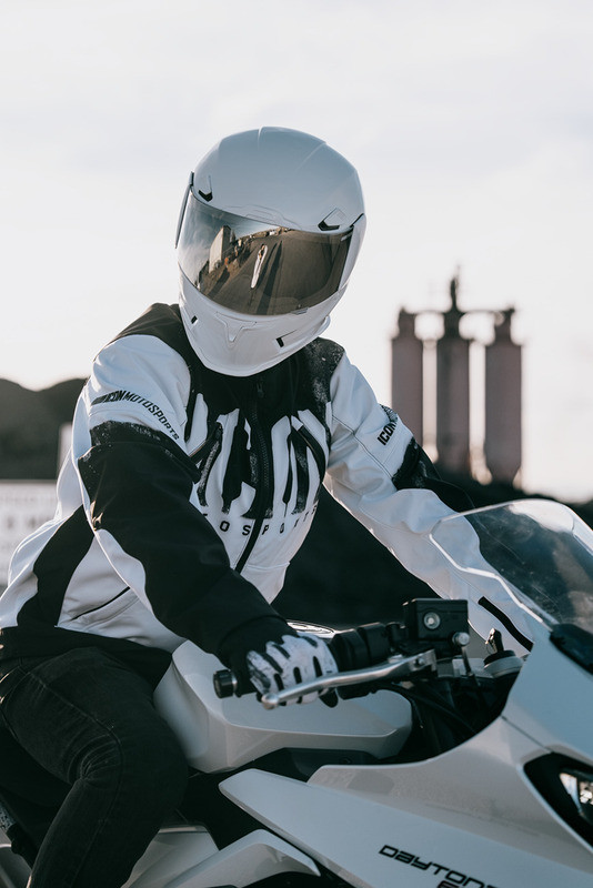Icon Merc3 Anomaly White Jacket - Speed Addicts