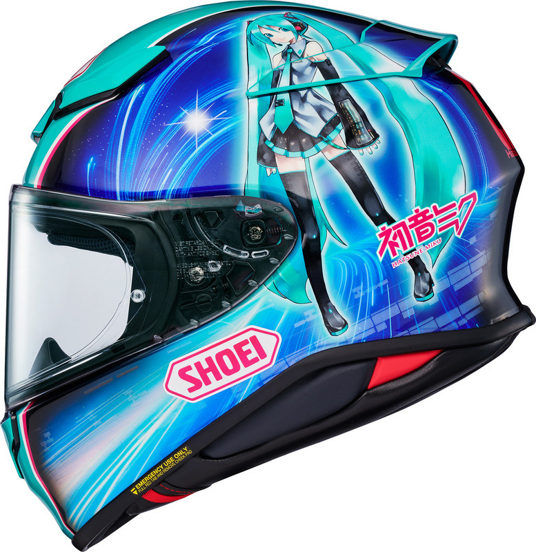 SHOEI ヘルメット arimina(プロフィール見てね) Shoei RF-1400 Hatsune Miku Helmet - Speed Addicts