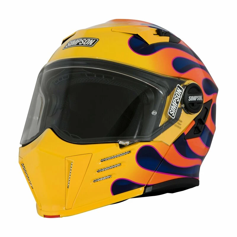 Simpson Mod Bandit Wildfire Yellow Helmet